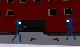 火柴人CS动画短视频,紧张刺激的战场对决